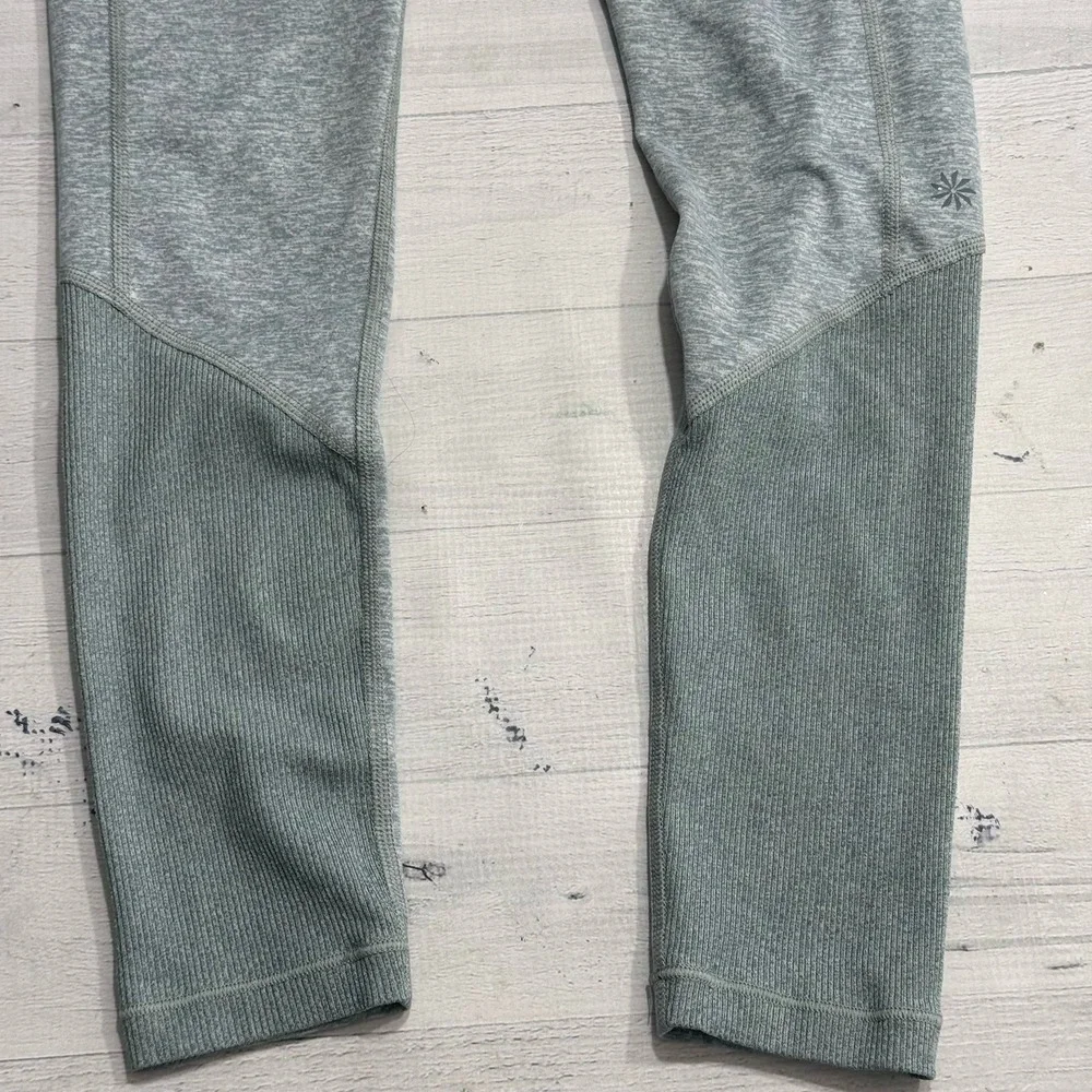 Athleta Girl Snowball SoftLuxe Leggings Heathered Green Athletic girls size 8/10